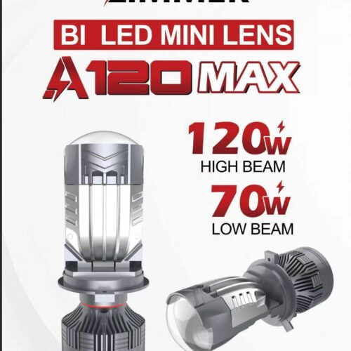 هدلایت لنزدار ۱۲۰ وات پایه H4 دوکنتاک